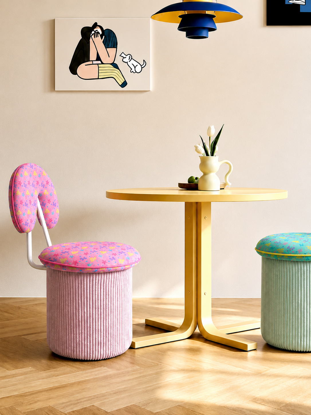 Dopamine Pop Swivel Vanity Chair