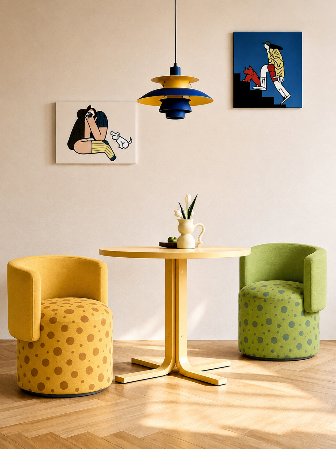 Modern Luxe Swivel Accent Chair
