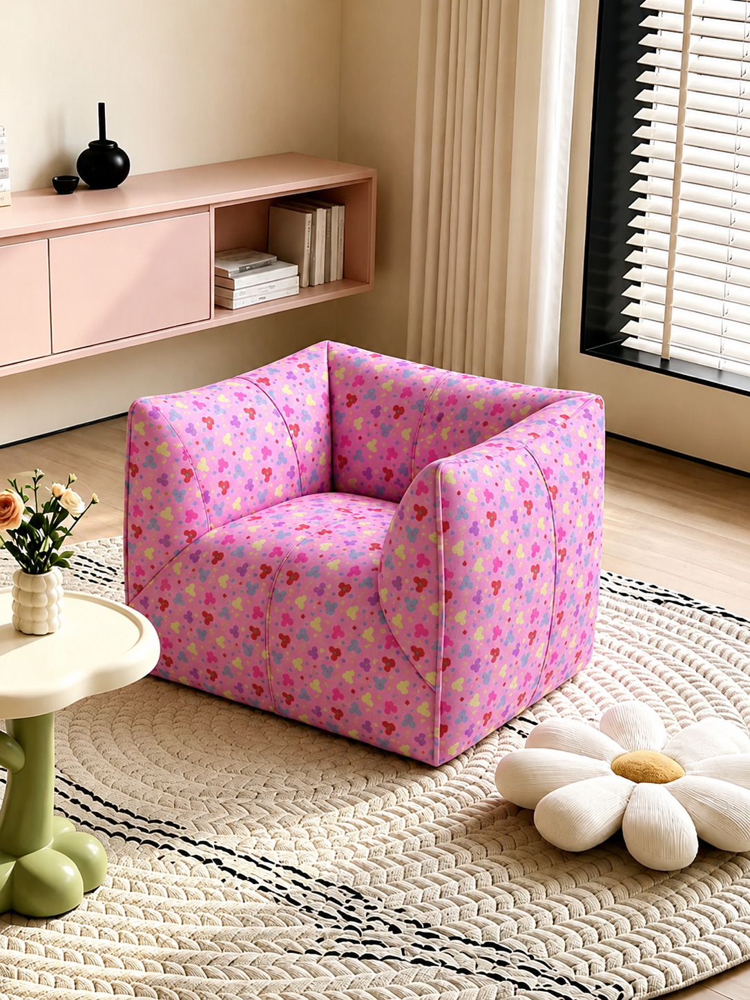Color Bloom Statement Armchair